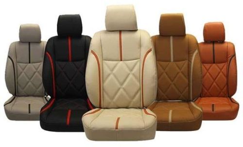 Leather Regular Car Seat Covers, Pattern : Plain