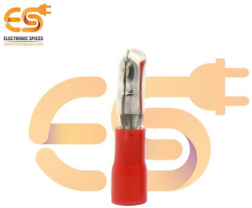 Male and Female Pair Of 10A Red Color 22-16 Wire Gauge Bullet Crimp Connector