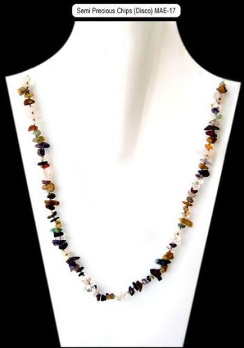 MAE-17 Disco Semi Precious Chips Necklace, Occasion : Gift, Party, Wedding