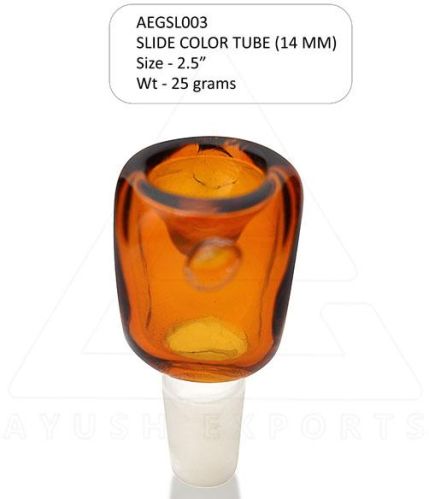 Smoking Glass Color Tube Slide