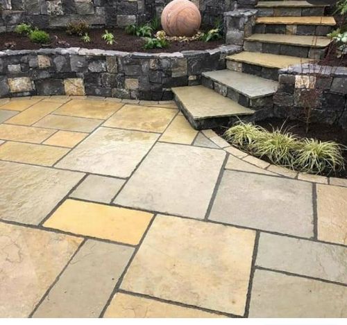 Indian Tandoor Yellow Limestone Paving