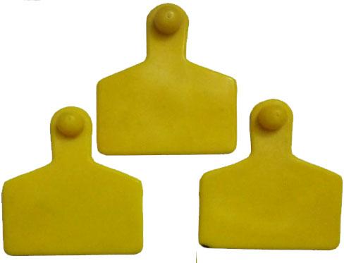 Curved Polyurethane PU Ear Tag, For PET, Pattern : Plain