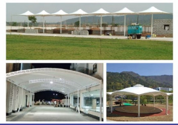 Entrance Tensile Structure, For Car Parking, Swimmingpool Cover, Outdoor Shad, Etc., Cover Material : PVC