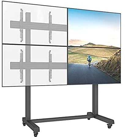 2x2 Video Wall Trolley Stand For 32 Inch To 55 Inch