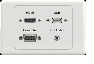 HDMI VGA Audio USB Wall Plate For Electrical Use