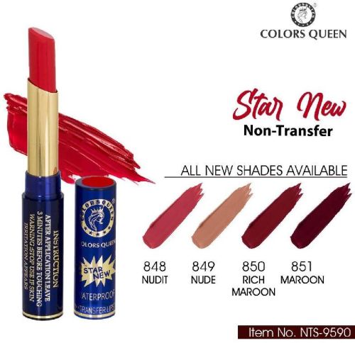 Colors Queen Non Transfer Lipstick, For Cosmetic Nail Gel Polish