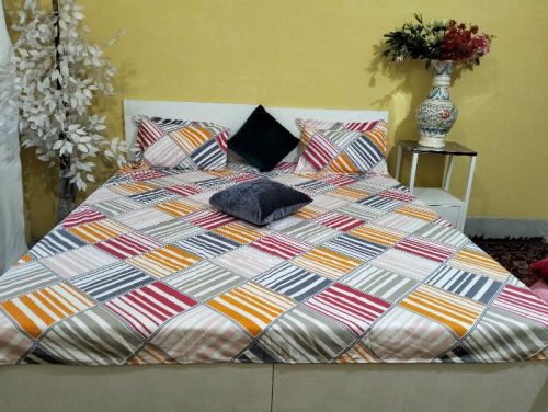 White Red Yellow Double Bed Sheet, For Picnic, Home, Hotel, Feature : Easy To Clean, Eco Friendly