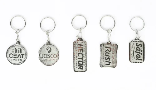 Metal Spark Nickel Keychain, For Gift, Promotional, Feature : Attractive Design, Durable, Fine Finished