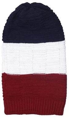 Striped Acrylic Woolen Beanie Caps, Size : Standard