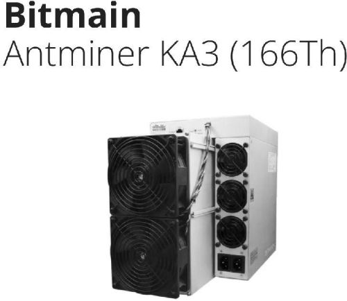 Bitmain Antminer KA3 (166Th) Kadena Miner, For 3154W±10%