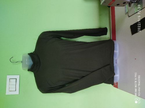 Turtle Neck T Shirt Full Sleeves, For Regular, Size : M, Xl