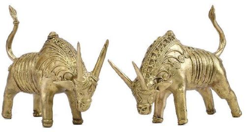 Brass Dokra Handicrafts Approx. 12 Inches