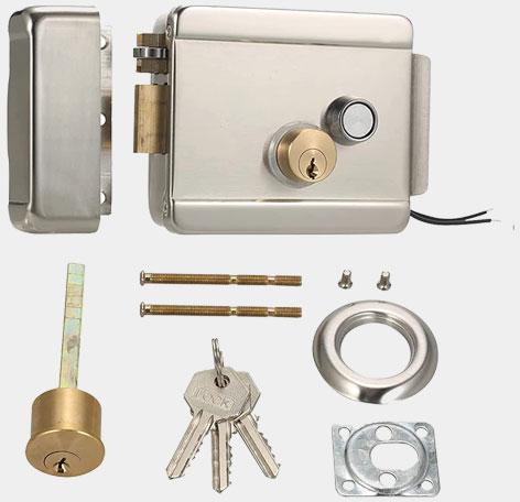 Polished Electric Door Lock