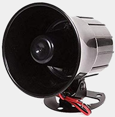 Police Tone Siren, Color : Black