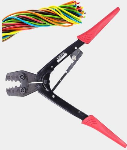 High Carbon Steel + PVC Hand Operated Terminal Crimping Tool