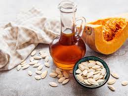 Organic Pumpkin Seed Oil, For Cooking, Form : Liquid