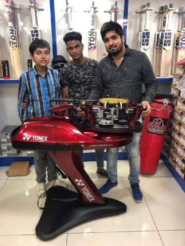 Mild Steel Polished 100-1000kg Electric Badminton Stringing Machine, Packaging Type : Carton Box