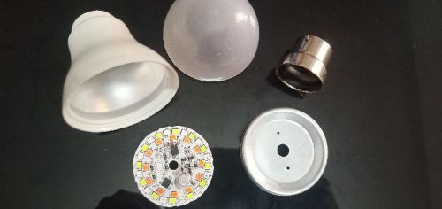 Round Aluminum LED Bulb Colour 7in1, For Office, Power Consumption : 6W-10W