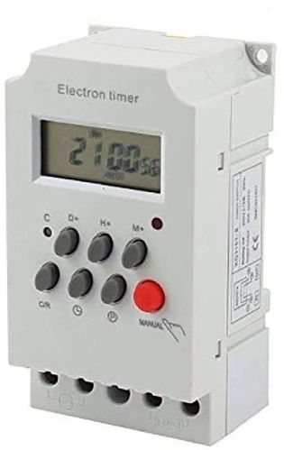 Plastic Digital Electronic Timer Switch, Color : White