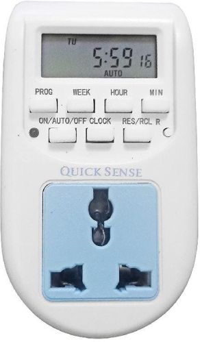 Plastic Energy Saving Timer Switch, Color : White