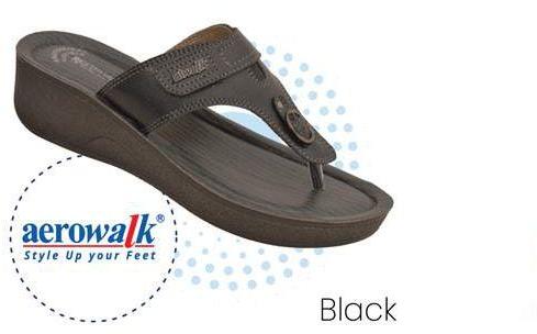 Leather #AT08 Aerowalk Women Slipper, Size : 35-41