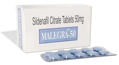 Malegra-50mg Tablets, Packaging Type : Blister