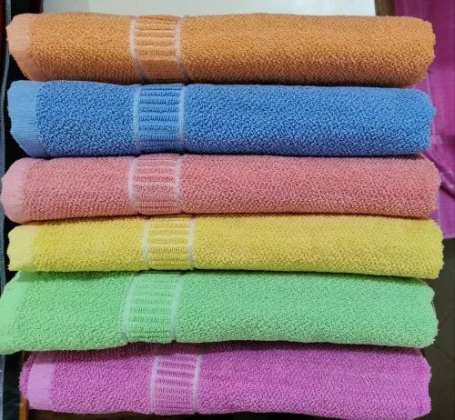 Cotton Plain Crepe Towel, Size : 30x60inch
