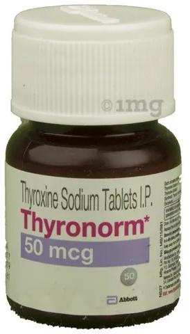 Plastic Thyronorm 50mcg Tablet, Operating Type : Manual