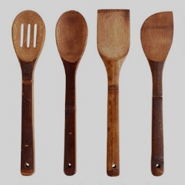 Polished Wooden Cutlery Set, For Kitchen, Style : Contemporary