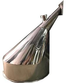 STAINLESS STEEL HOPPER FOR VERTICAL INJECTION MOLDING MACHINE USE