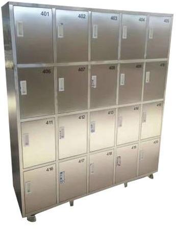 Polished Stainless Steel Locker, For Home Use, Offiice Use, Safety Use, School, Feature : Durable
