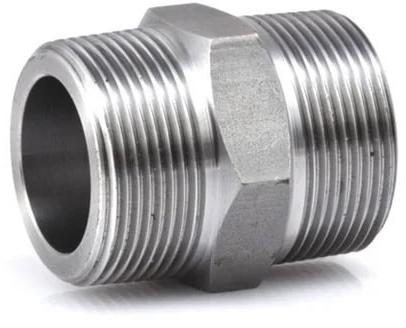 Round Powder Coated Stainless Steel Threaded Nipple, For Plumbing Pipe, Size : 1inch