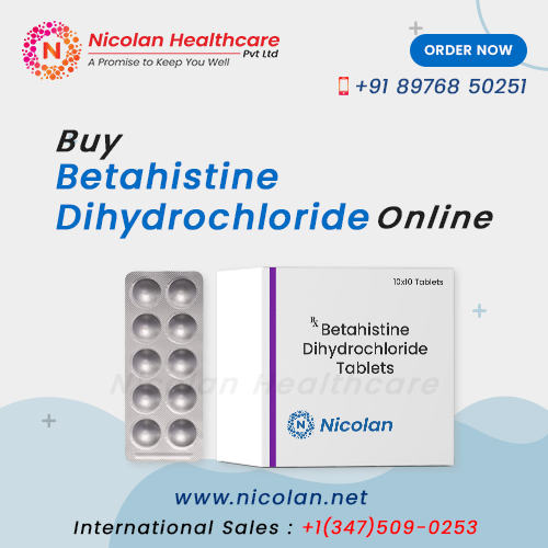 Betahistine Dihydrochloride Tablet, Purity : 100%