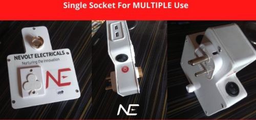 Plastic Electrical 40-50 Hz Multi Plug Sockets, Feature : Durable, High Quality