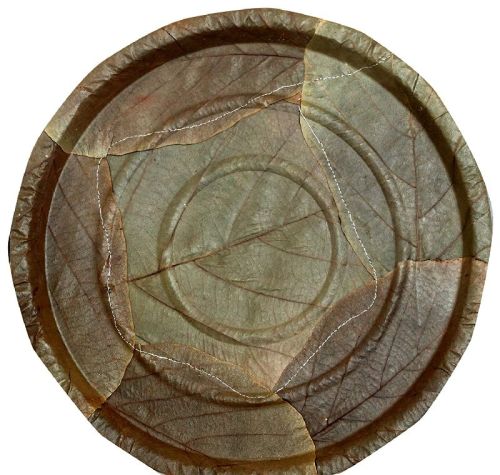 Round 8 Inch Palash Leaf Plate, For Serving Food, Feature : Disposable, Eco Friendly