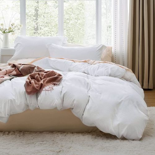 Cotton Plain Queen Size Duvet Cover, Feature : Comfortable