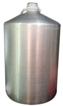 Plain 25Ltr. Aluminium Chemical Container, Shape : Round