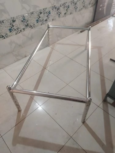 Silver Polished Mild Steel Bed Frame, Shape : Rectangular