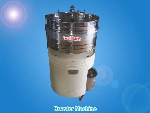 10Kg - 20Kg - 30Kg Automatic Aluminium With SS Fabrication Mechanical Grains Roasting Machine, Capacity : 15 Liter