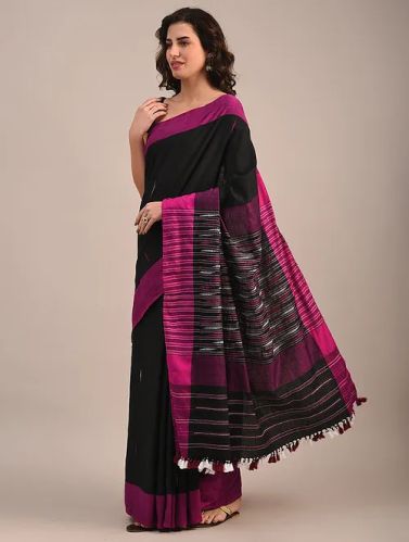 Handloom Cotton Saree, Occasion : Festival Wear