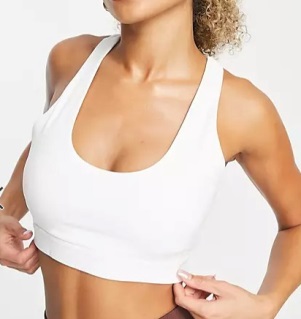 Cotton Scoop Neck Sports Bra, Size : 32