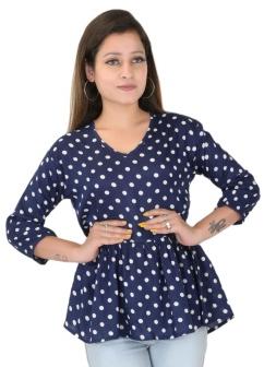 Cotton Digital Printed Peplum Top, Size : XL