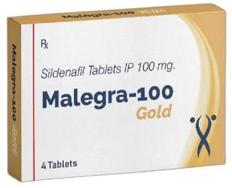 Malegra-100 Gold Tablets, Packaging Type : Box