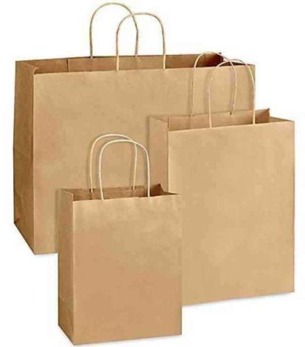 Flat Paper Bag, For Shopping, Handle Type : Twisted