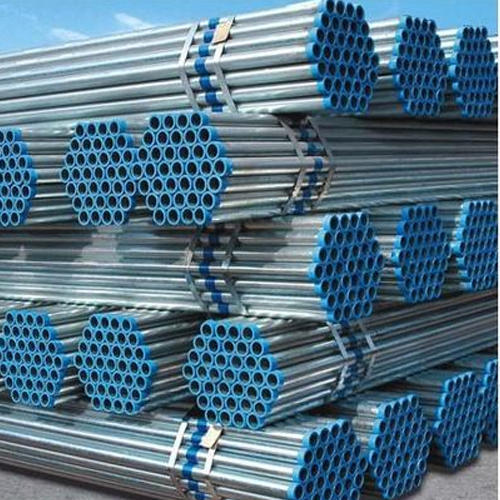 Round Polished Galvanized Iron Pipe, For Industrial, Length : 5-10Mtr