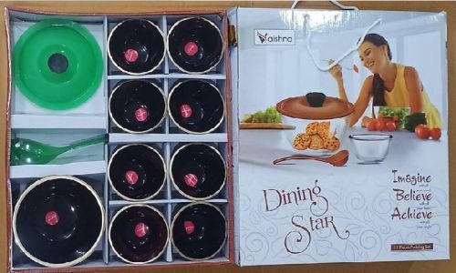 Round Dining Star Black Pudding Set, For Serving, Size : Standard