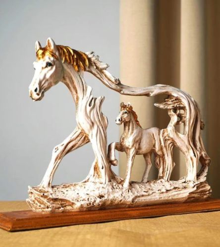 Resin Horse Statue, Feature : Fine Finishing, Good Quality, Light Weight, Perfect Shape, Shiny Look