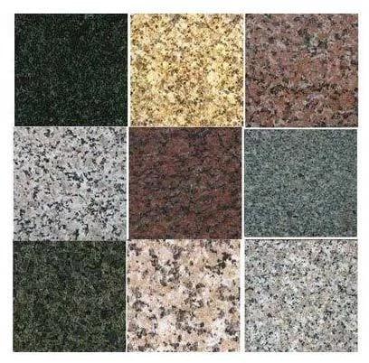 Polished Square Granite Tiles, For Construction, Pattern : Plain