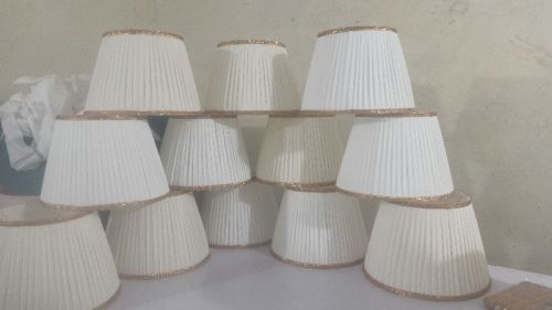 Plain Cotton Fabric Lampshade, Technics : Hand Made