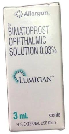 Lumigan Bimatoprost Ophthalmic Solution Eye Drop, Packaging Type : Box